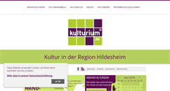 Desktop Screenshot of kulturium.de